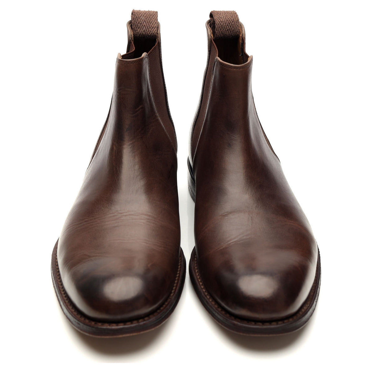 &#39;Declan&#39; Dark Brown Leather Chelsea Boots UK 7 F