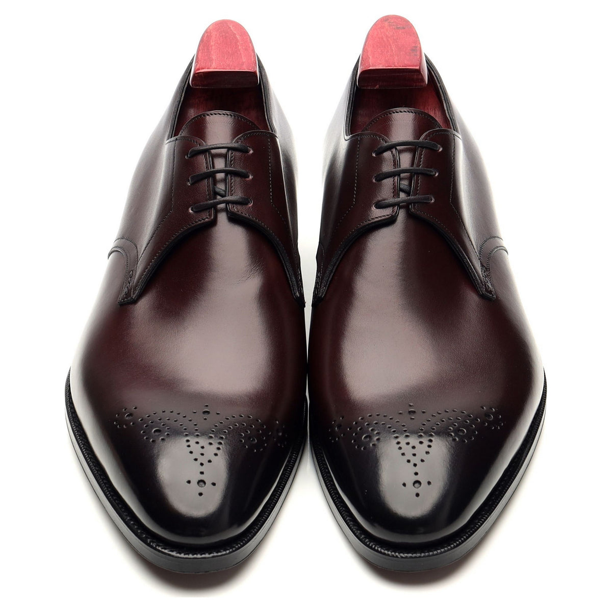 &#39;Fairmont&#39; Burgundy Leather Derby UK 8.5 F