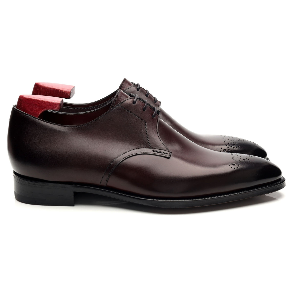 &#39;Fairmont&#39; Burgundy Leather Derby UK 8.5 F