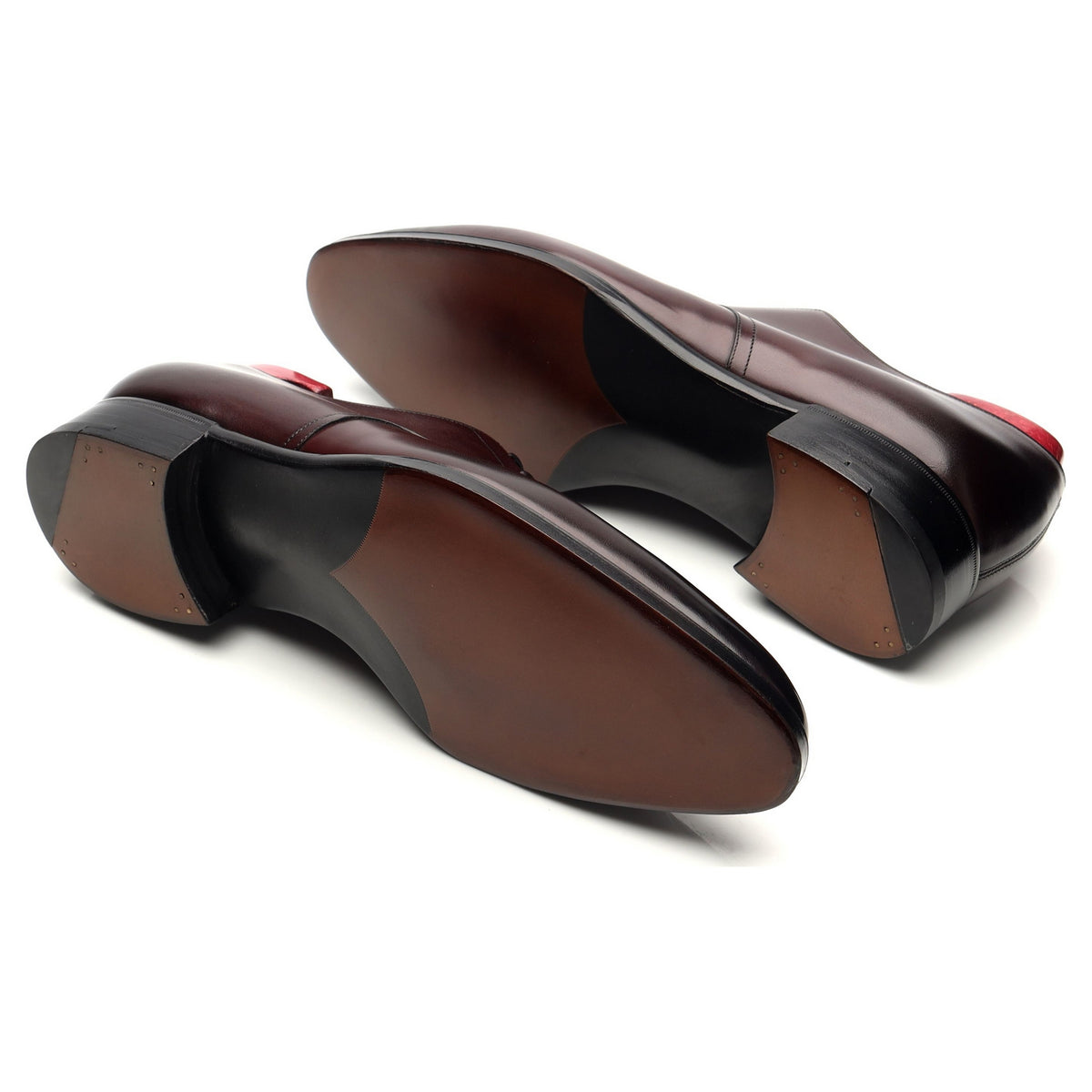 &#39;Fairmont&#39; Burgundy Leather Derby UK 8.5 F