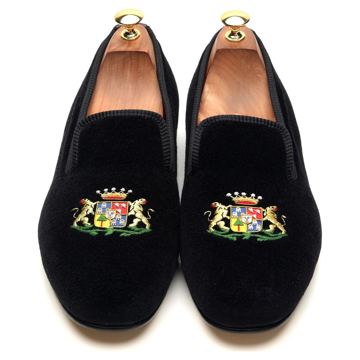 Black Velvet Slippers UK 10.5
