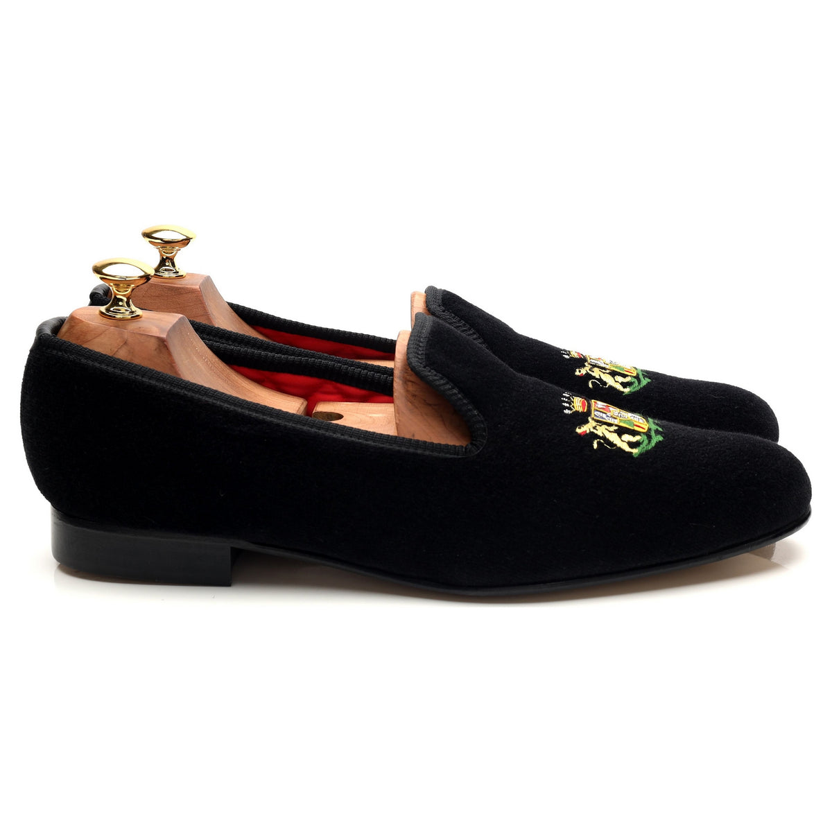 Black Velvet Slippers UK 10.5