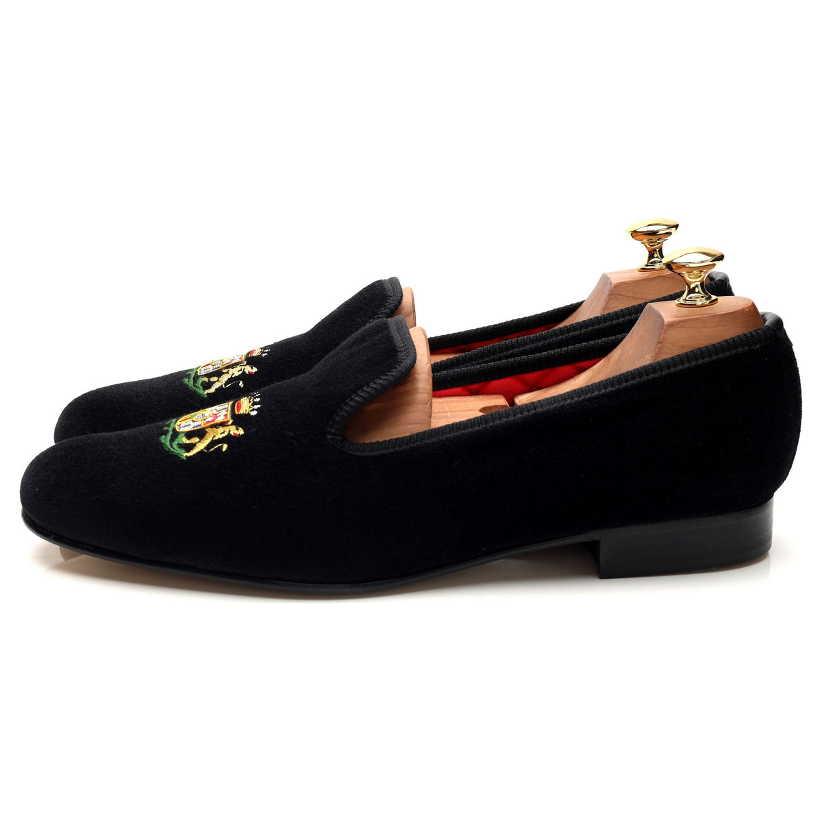 Black Velvet Slippers UK 10.5