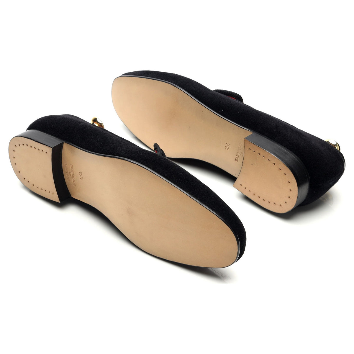 Black Velvet Slippers UK 10.5