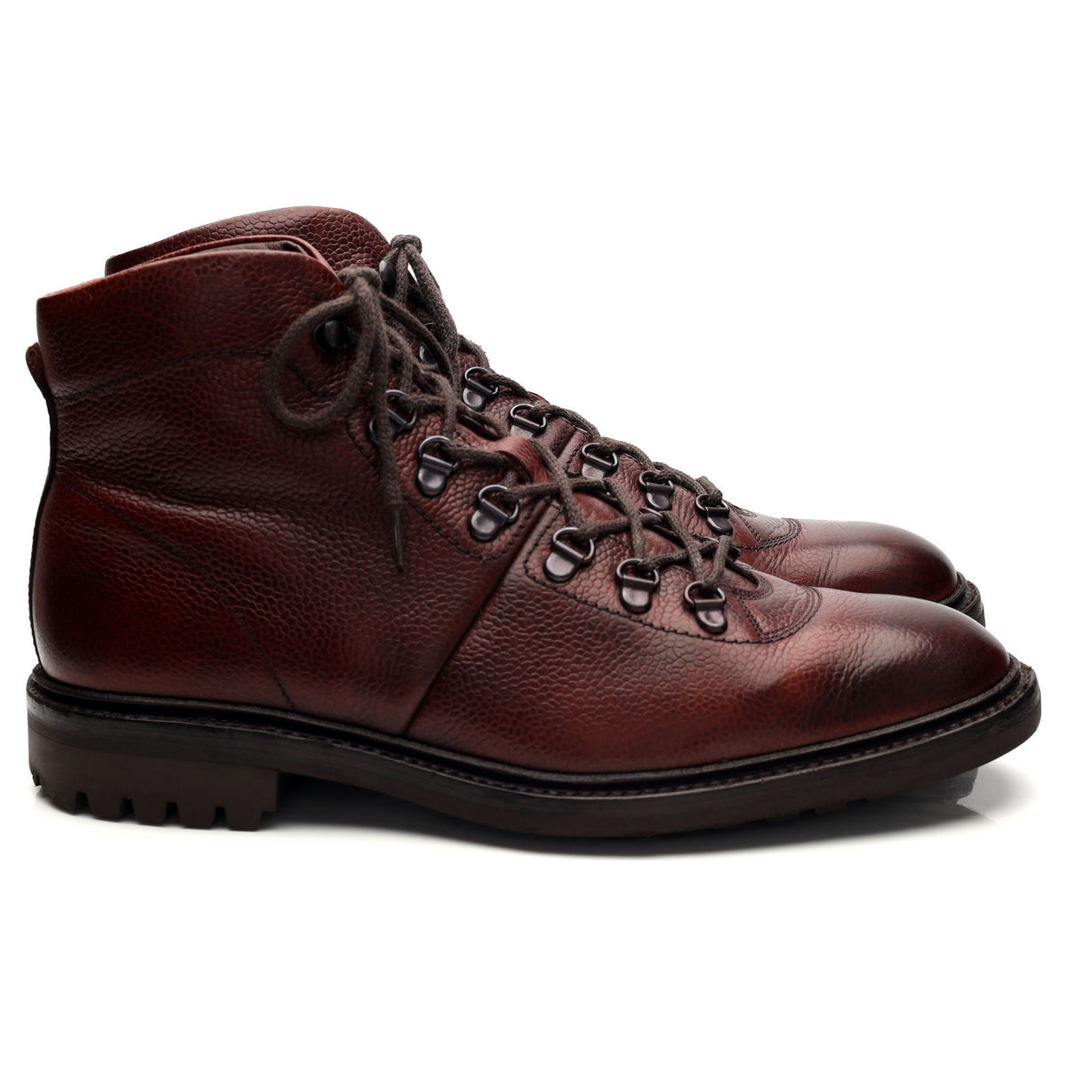 1880 &#39;Hiker&#39; Oxblood Grain Leather Boots UK 9 F
