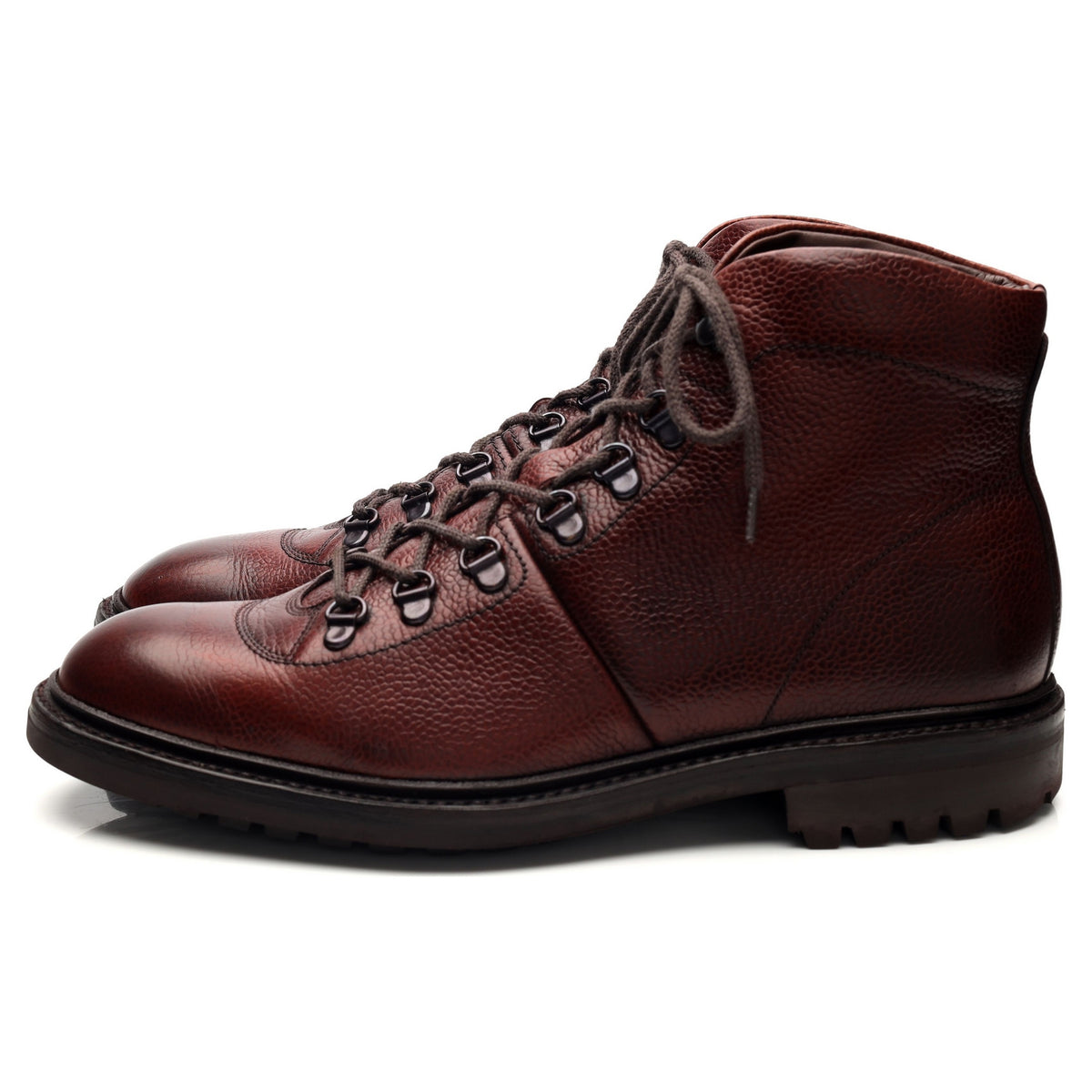1880 &#39;Hiker&#39; Oxblood Grain Leather Boots UK 9 F