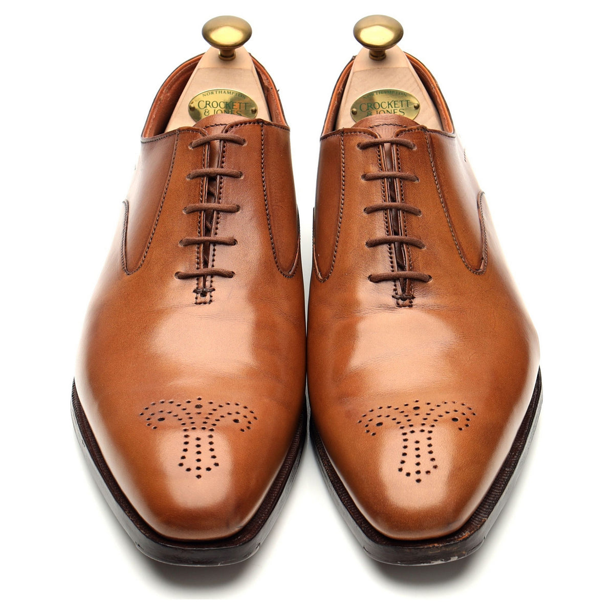 &#39;Rosemoor&#39; Tan Brown Leather Oxford UK 8.5 E
