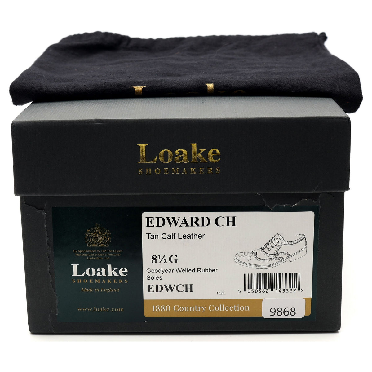 1880 &#39;Edward&#39; Dark Brown Leather Oxford Brogues UK 8.5 G