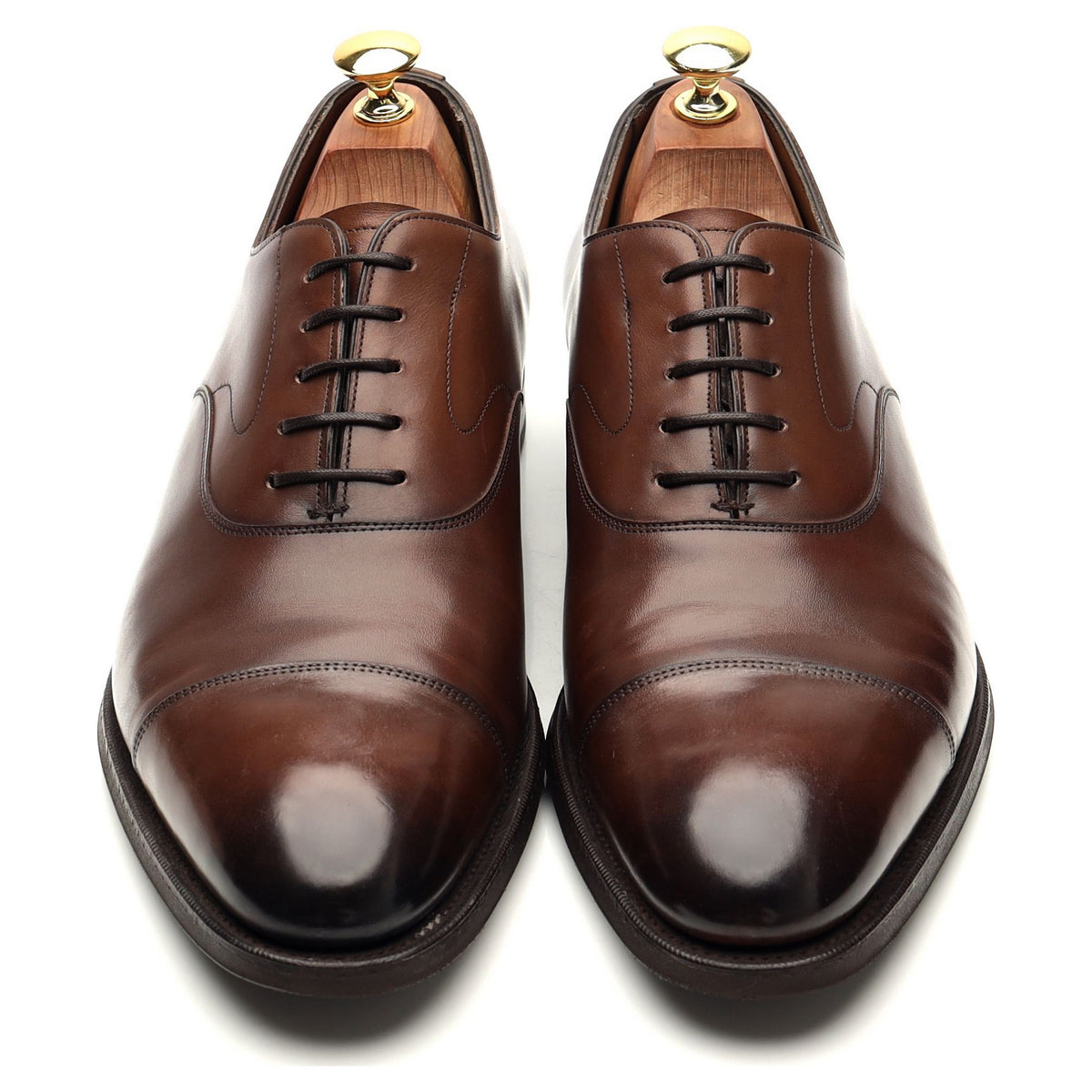 &#39;Chelsea&#39; Dark Brown Leather Oxford UK 8.5 E