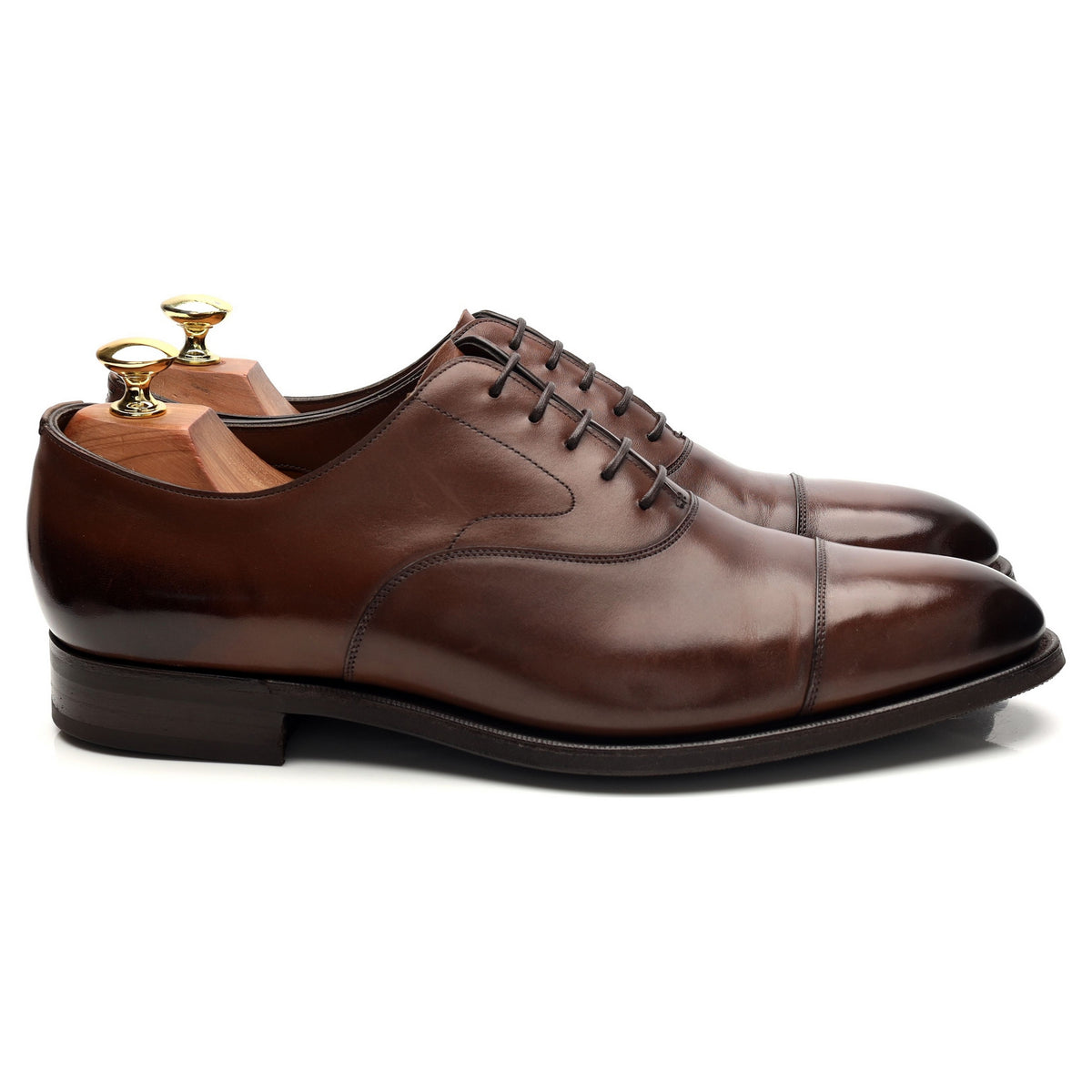 &#39;Chelsea&#39; Dark Brown Leather Oxford UK 8.5 E