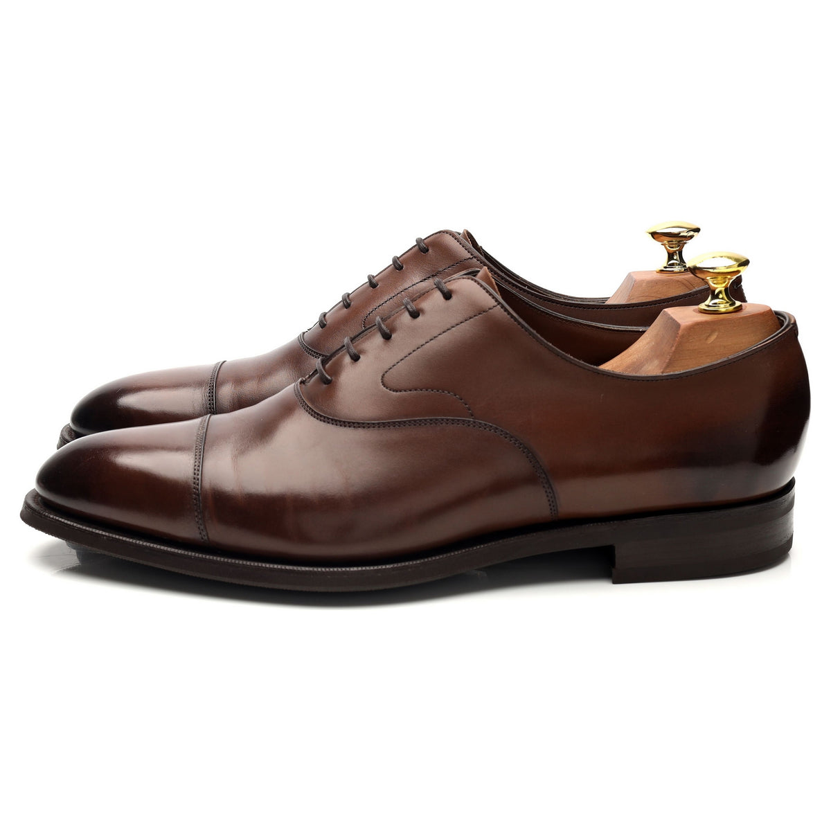 &#39;Chelsea&#39; Dark Brown Leather Oxford UK 8.5 E