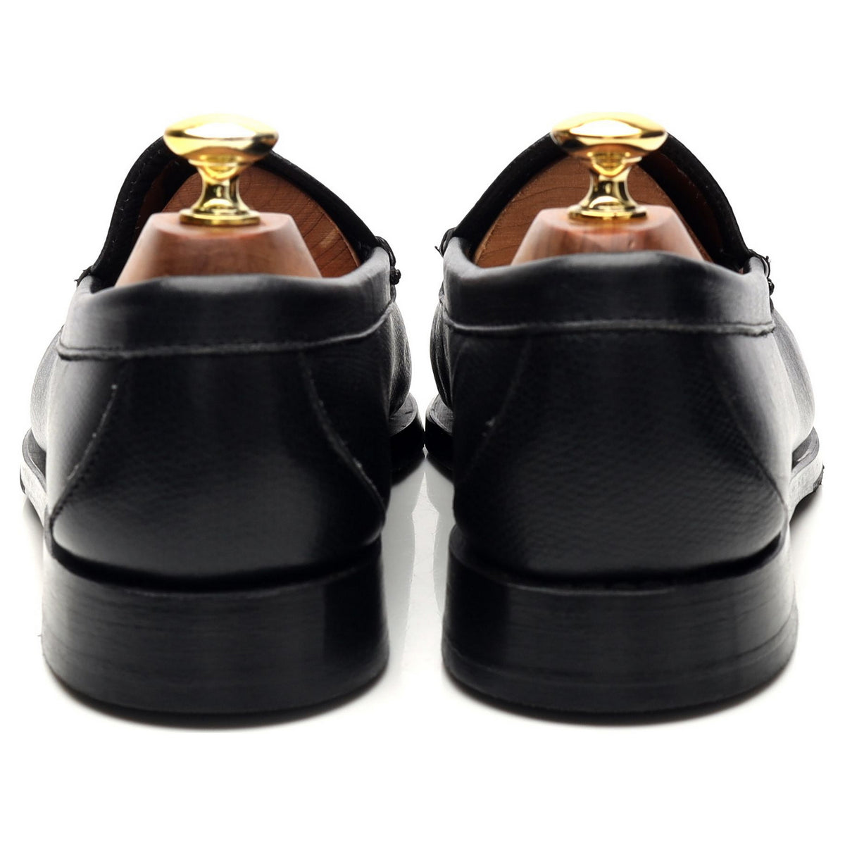 &#39;Sanibel&#39; Black Grain Leather Loafers UK 8 US 9 E