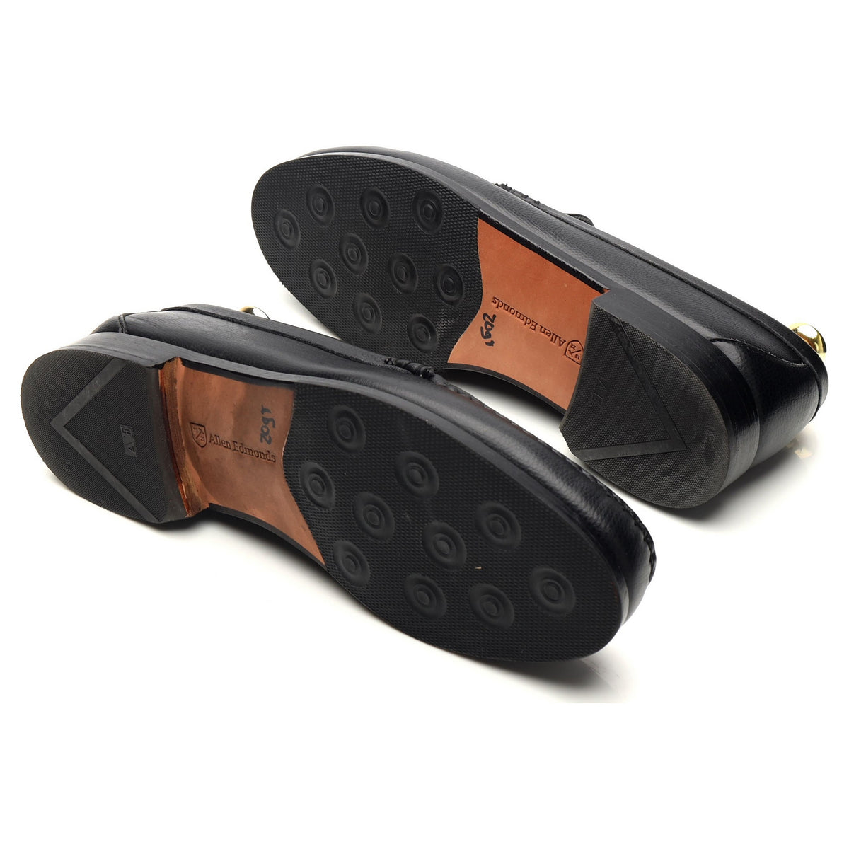 &#39;Sanibel&#39; Black Grain Leather Loafers UK 8 US 9 E