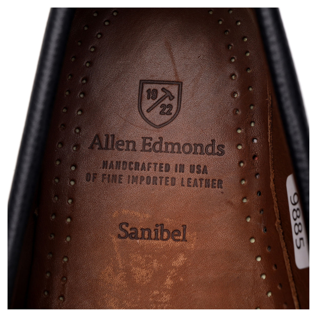 &#39;Sanibel&#39; Black Grain Leather Loafers UK 8 US 9 E