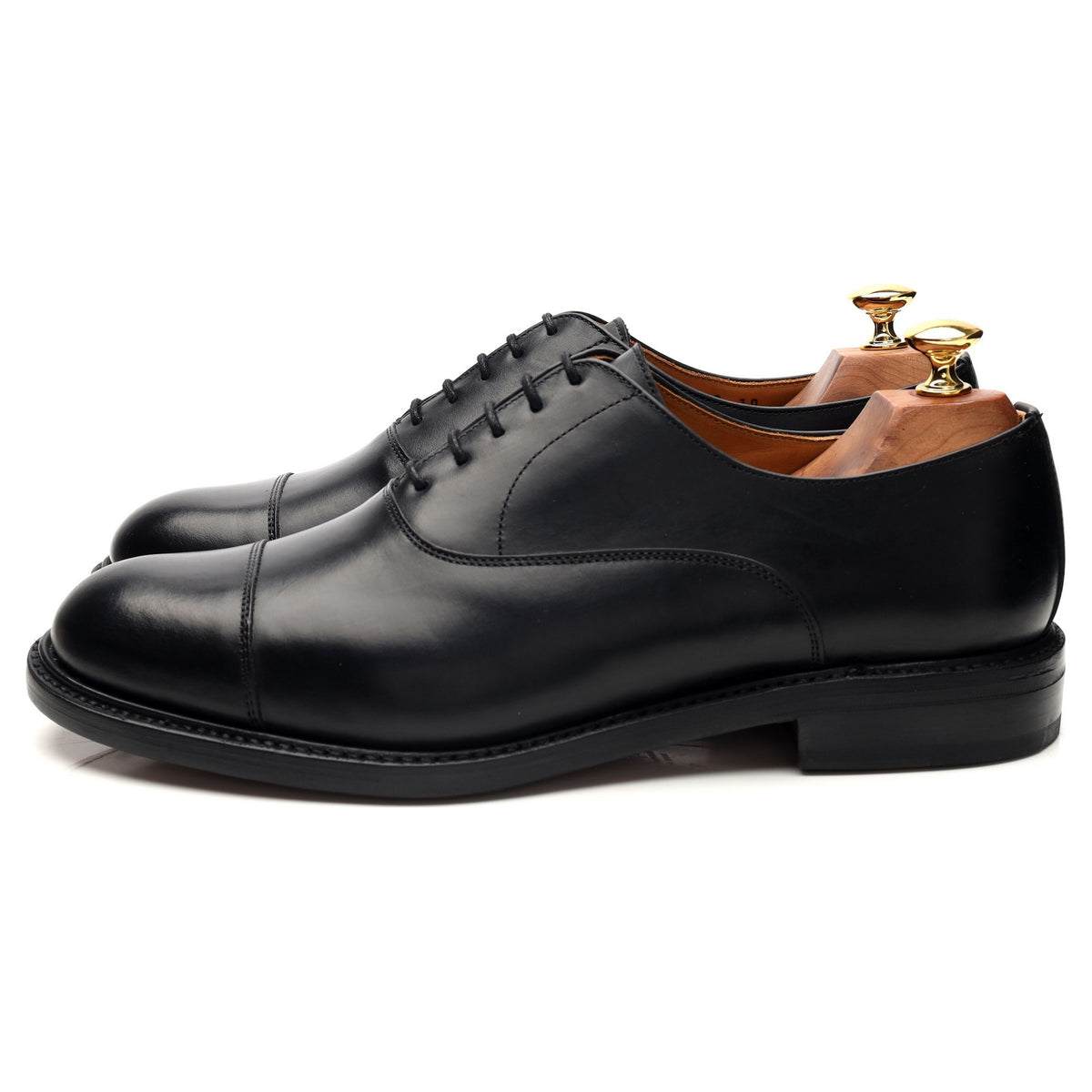 &#39;4490&#39; Black Leather Oxford UK 10