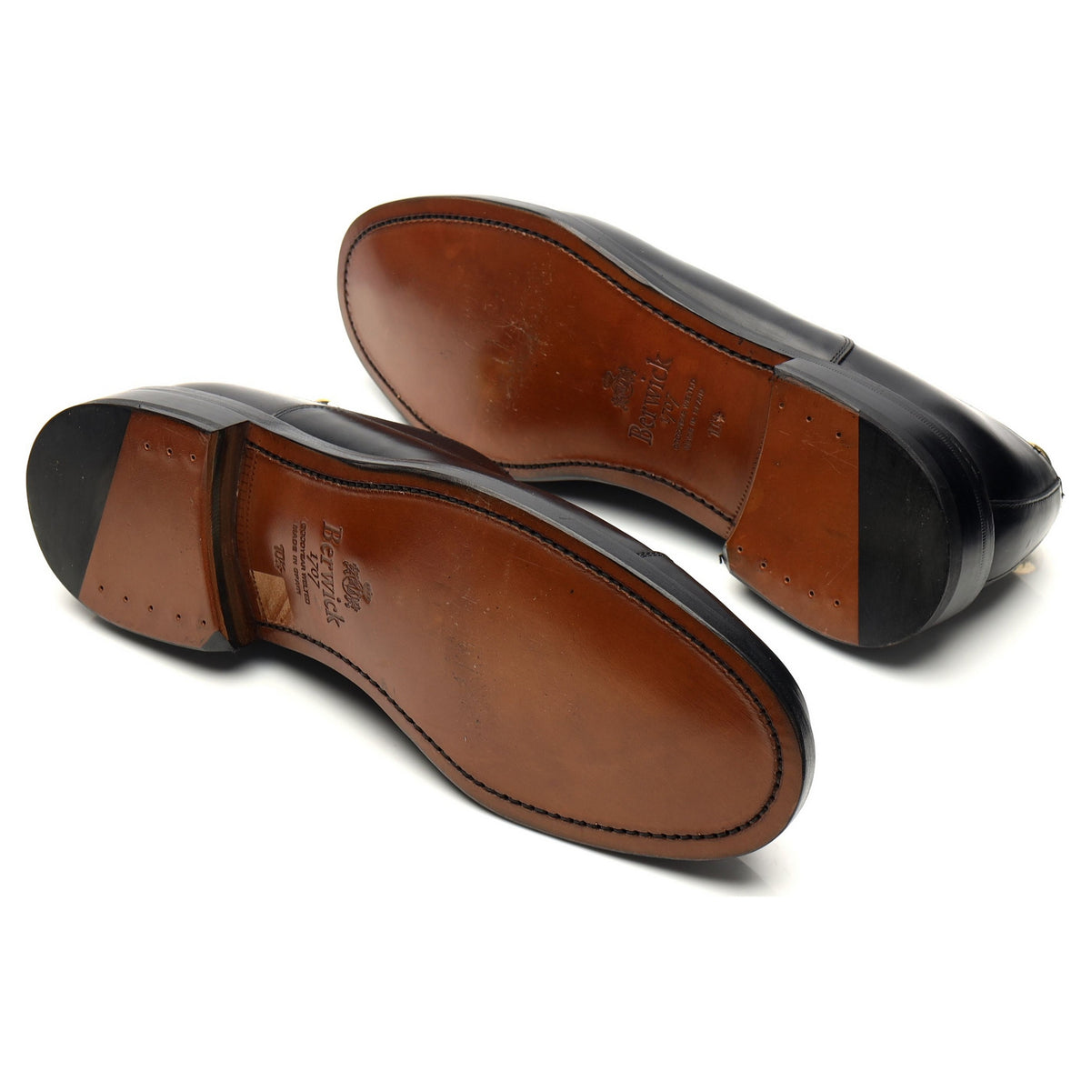 &#39;4490&#39; Black Leather Oxford UK 10