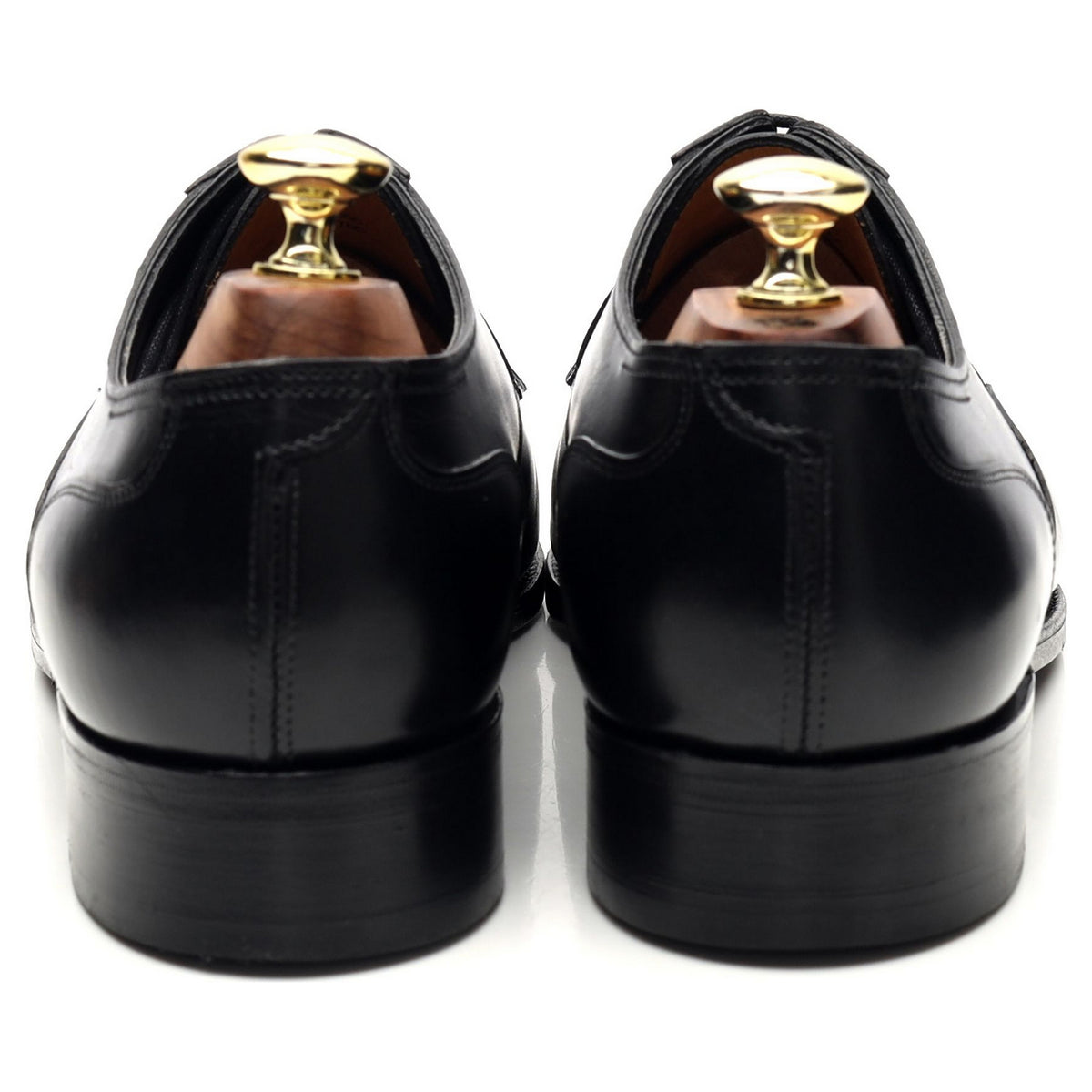 &#39;Wren&#39; Black Leather Derby UK 7.5 EE