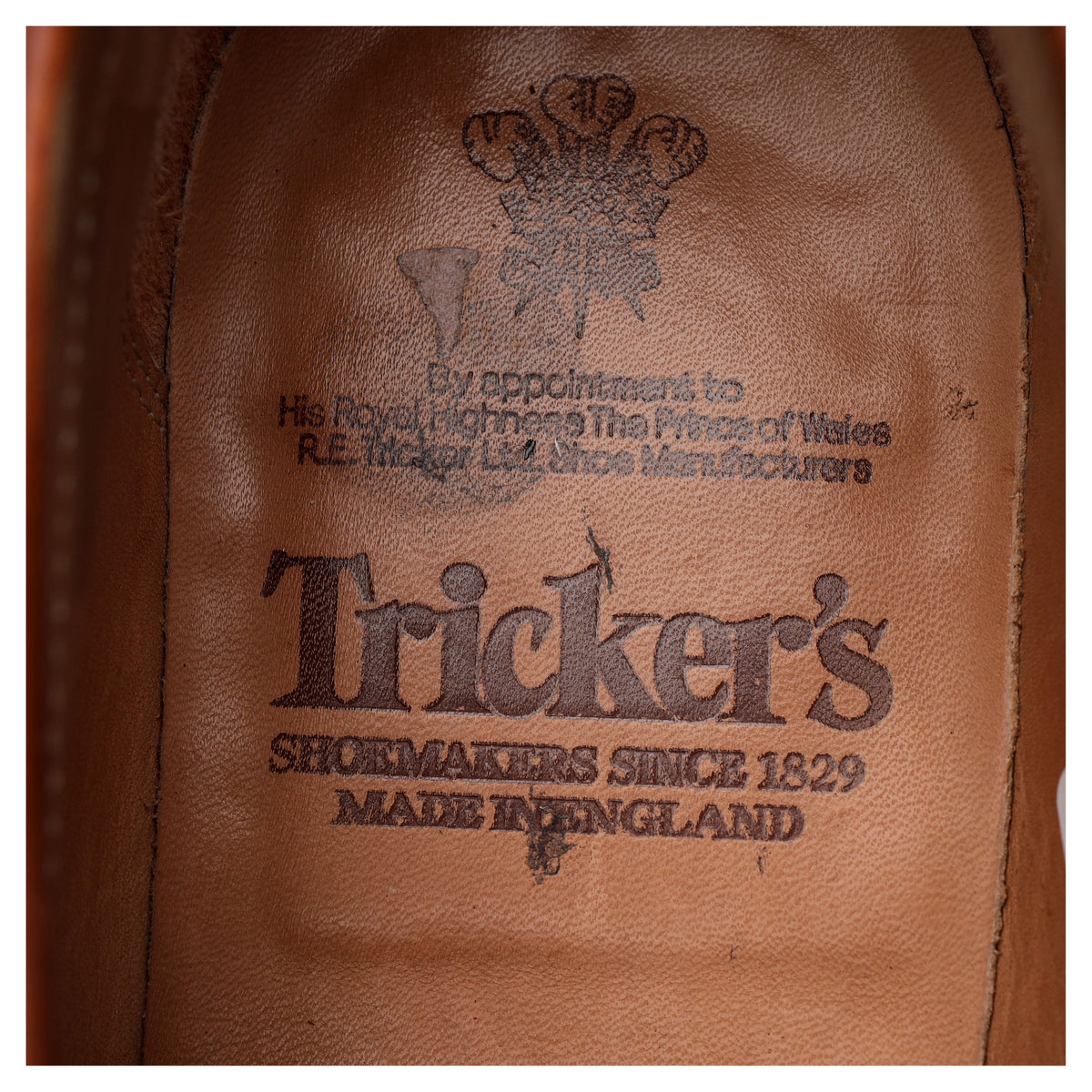 Tan Brown Leather Penny Loafers UK 9.5