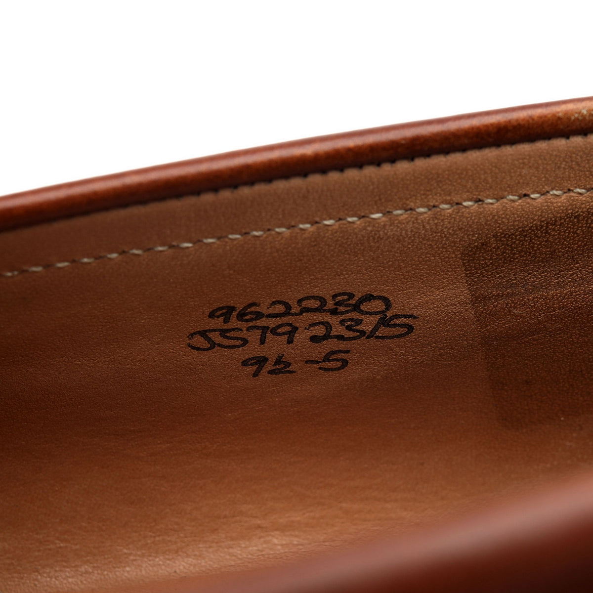 Tan Brown Leather Penny Loafers UK 9.5