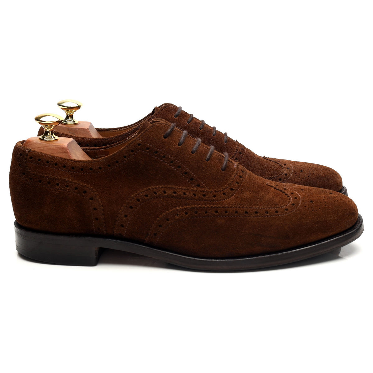 &#39;202DS&#39; Snuff Brown Suede Oxford Brogues UK 8 G