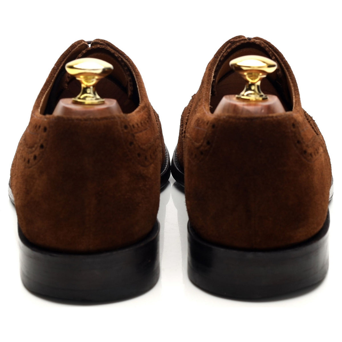 &#39;202DS&#39; Snuff Brown Suede Oxford Brogues UK 8 G