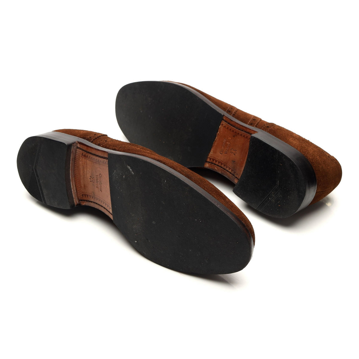 &#39;202DS&#39; Snuff Brown Suede Oxford Brogues UK 8 G