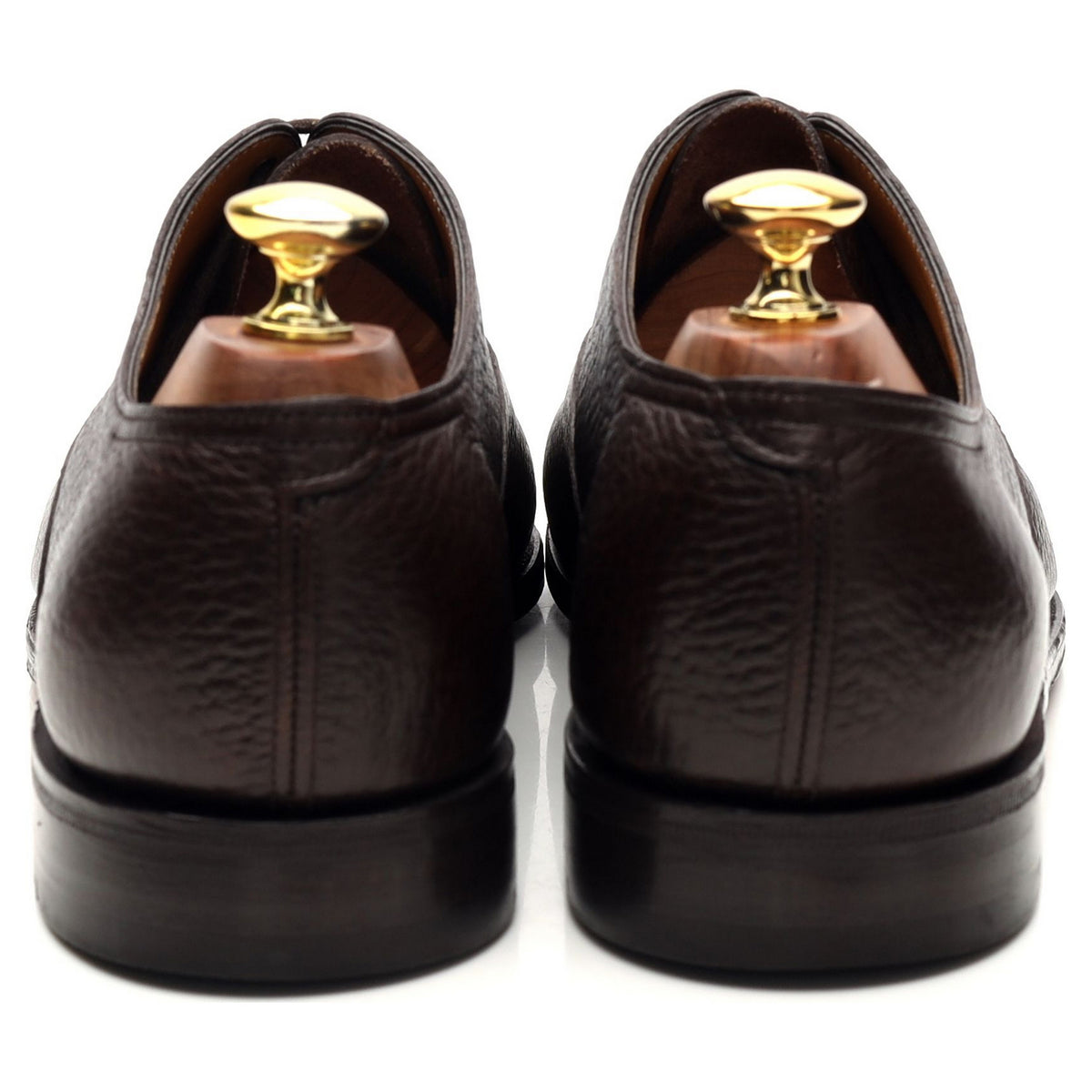 &#39;City II&#39; Dark Brown Grain Leather Oxford UK 8 E