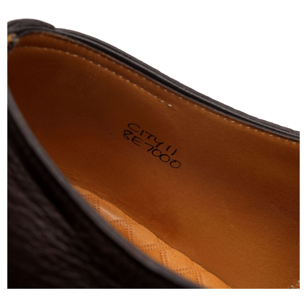 &#39;City II&#39; Dark Brown Grain Leather Oxford UK 8 E