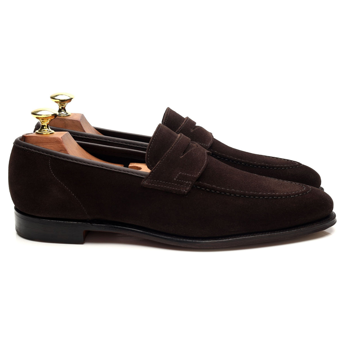 &#39;Teign&#39; Dark Brown Suede Loafers UK 6.5 E