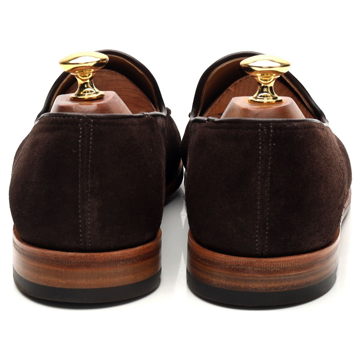 &#39;Amble&#39; Dark Brown Suede Loafers UK 8 E