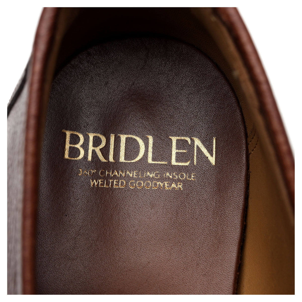 &#39;Folded&#39; Dark Brown Grain Leather Penny Loafers UK 7