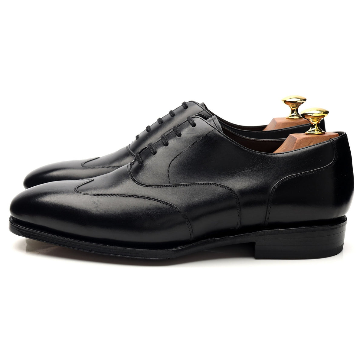 &#39;Austerity&#39; Black Leather Oxford UK 7.5