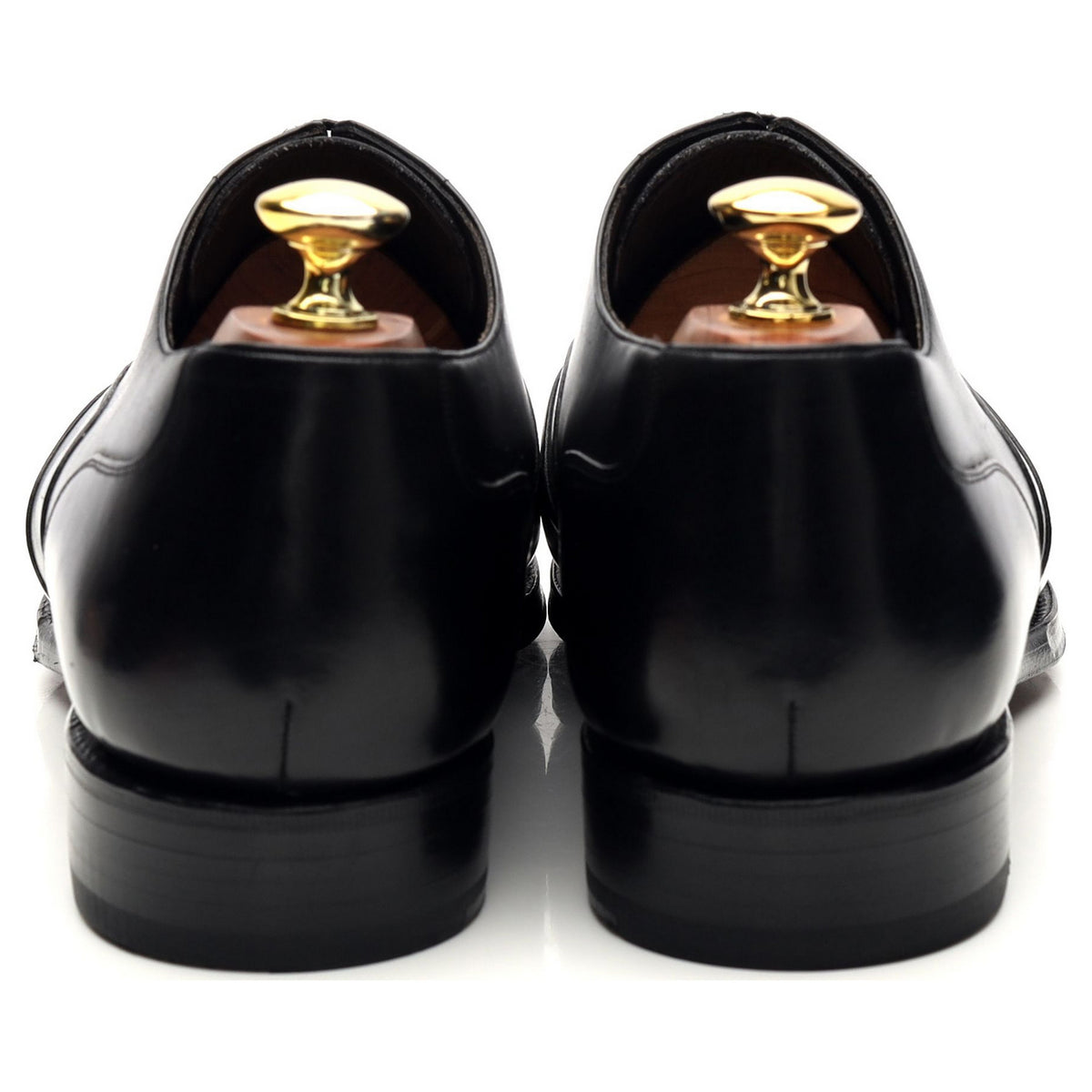 &#39;Austerity&#39; Black Leather Oxford UK 7.5