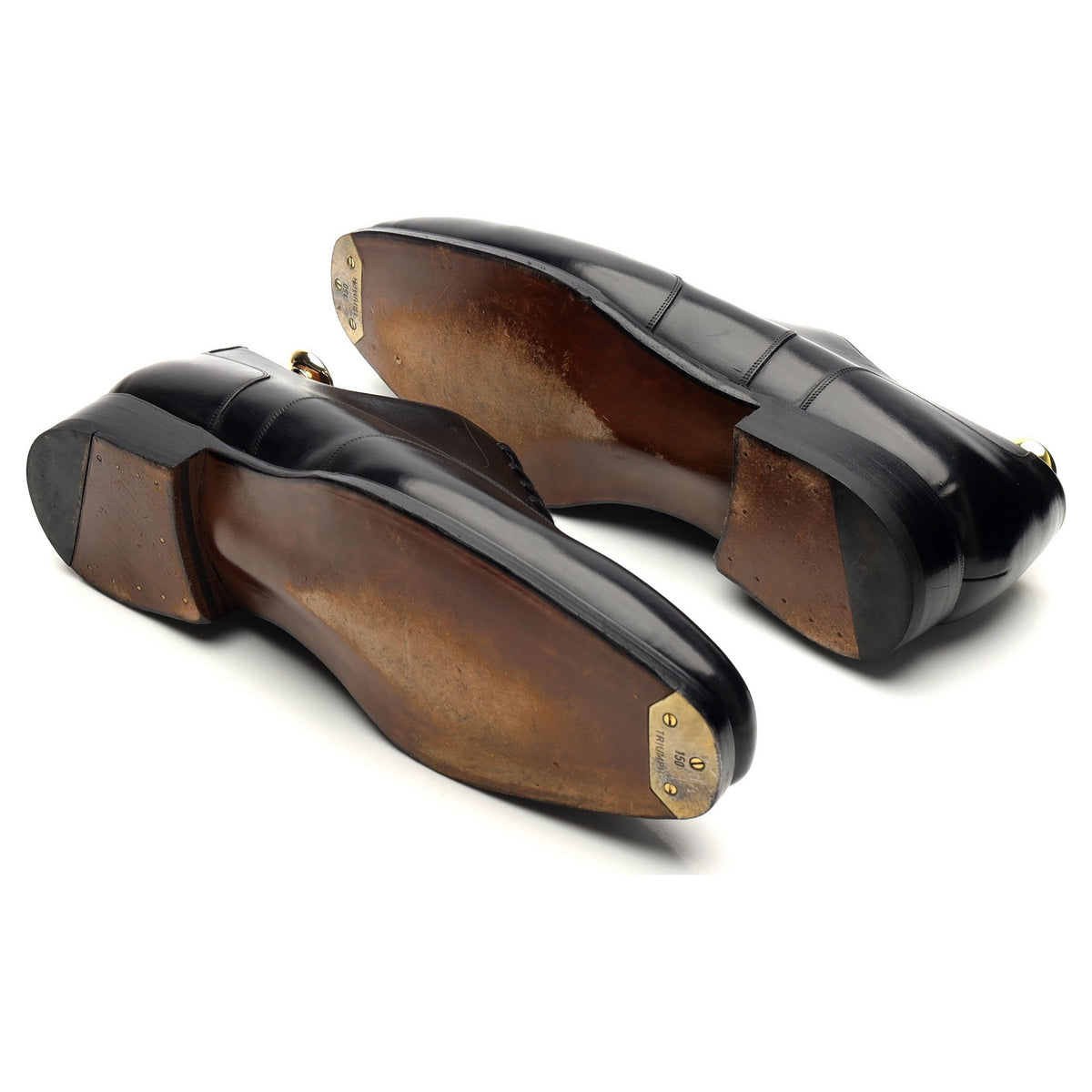 &#39;Austerity&#39; Black Leather Oxford UK 7.5
