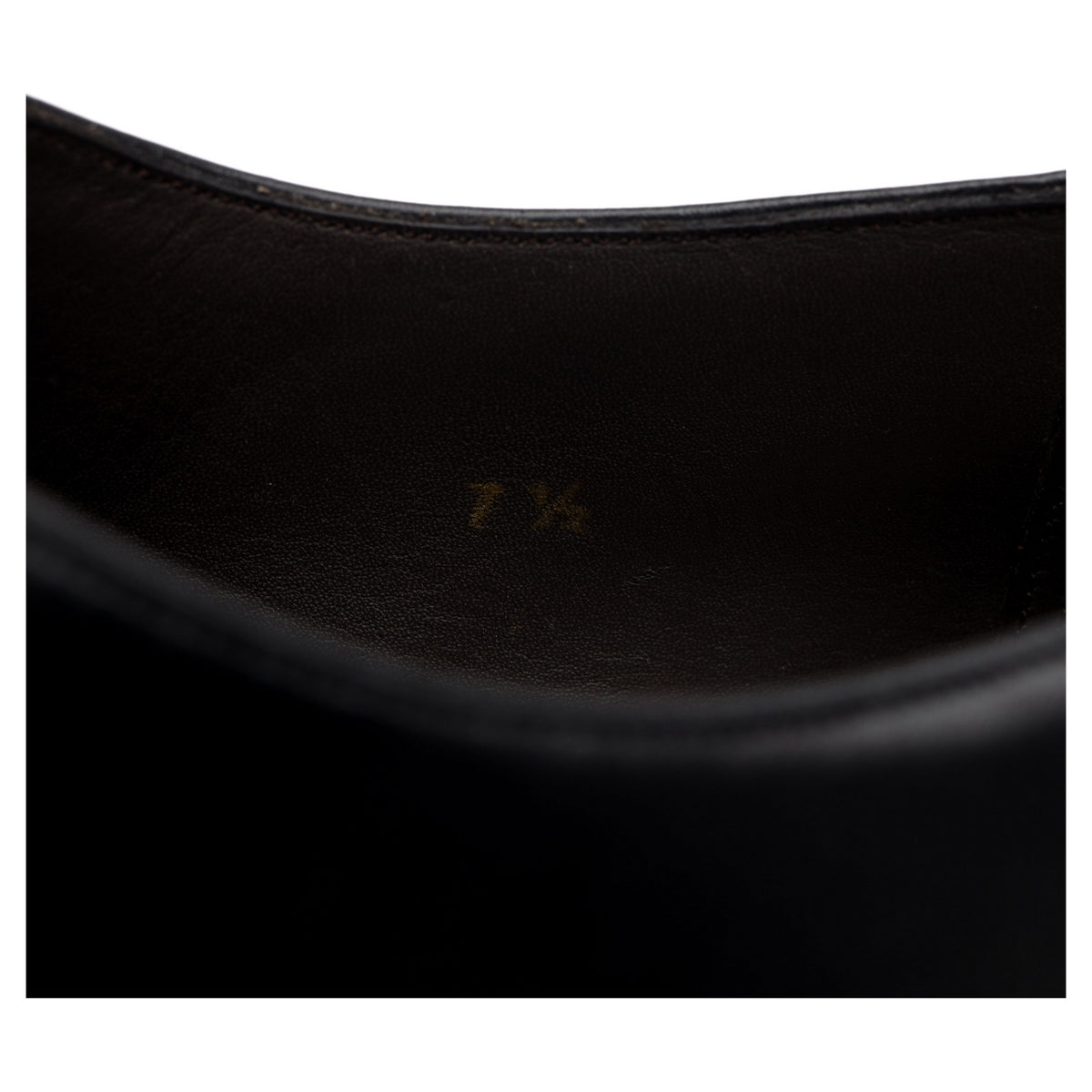 &#39;Austerity&#39; Black Leather Oxford UK 7.5