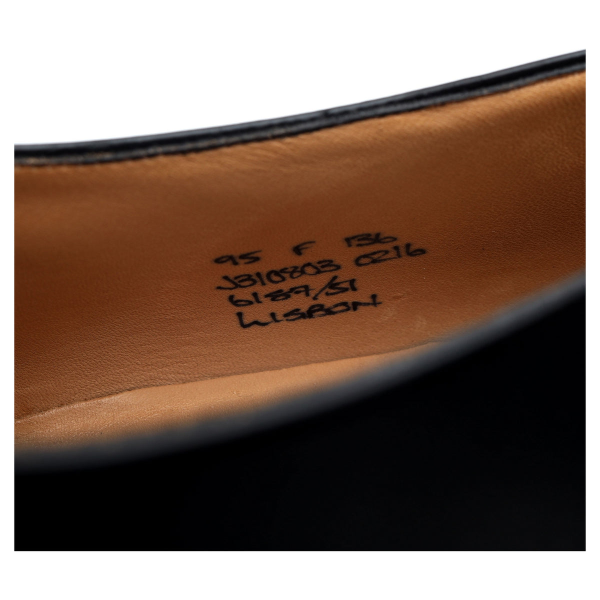 &#39;Lisbon&#39; Black Leather Monk Strap UK 9.5 F