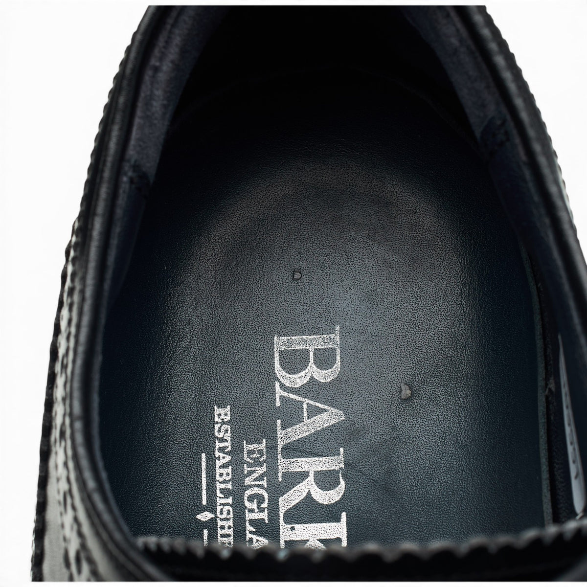 Black Leather Derby Brogues UK 8 F