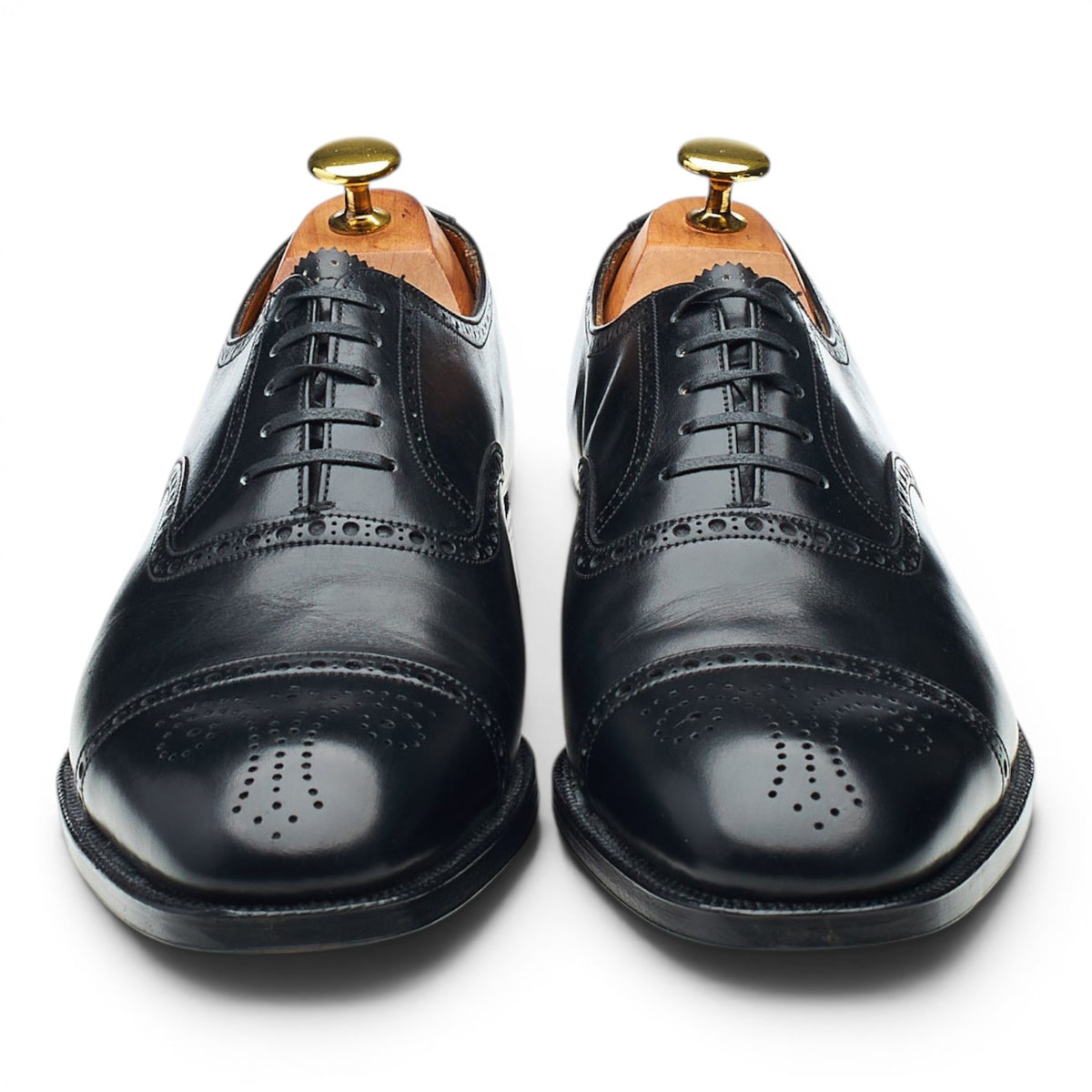 'Aldgate 2' Black Leather Oxford Brogues UK 8.5 E
