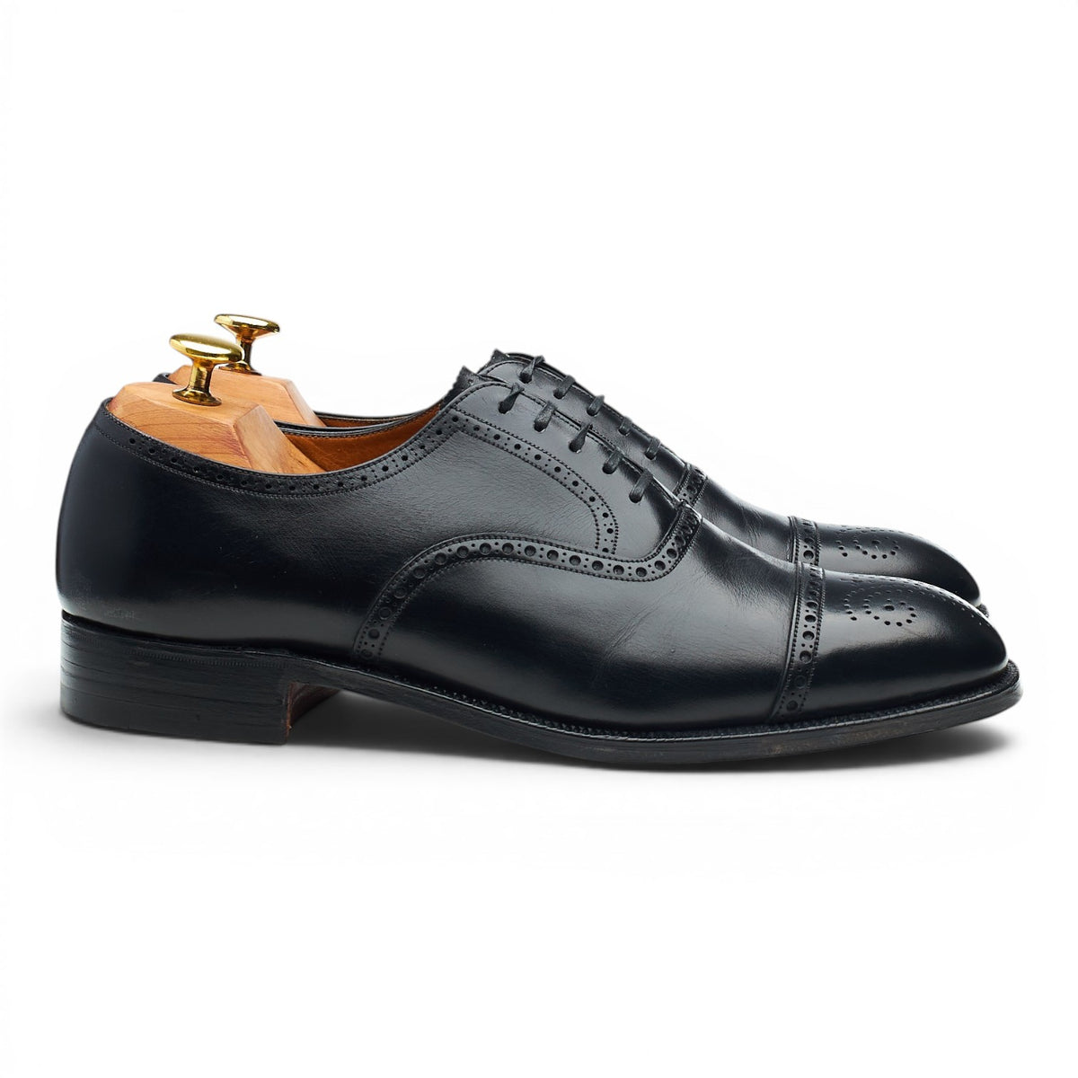 'Aldgate 2' Black Leather Oxford Brogues UK 8.5 E