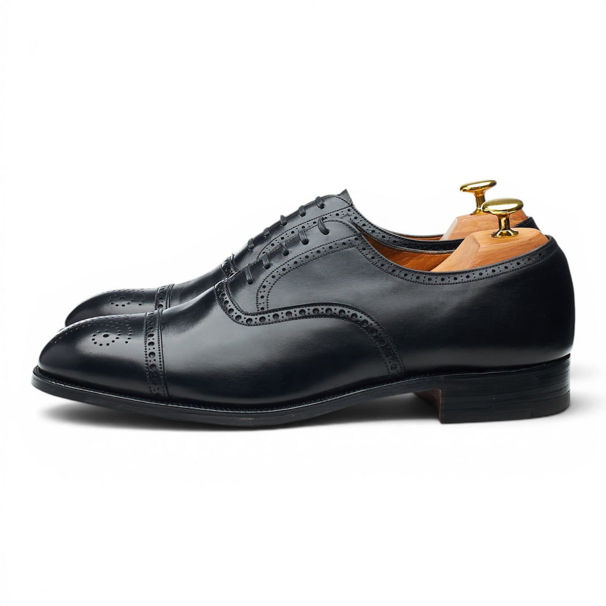 'Aldgate 2' Black Leather Oxford Brogues UK 8.5 E