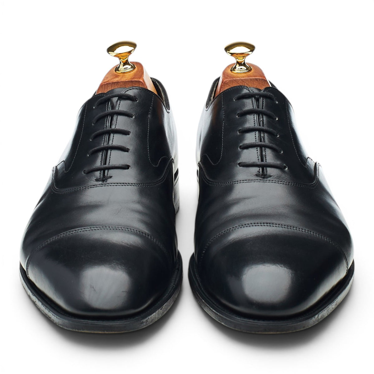 'Chelsea' Black Leather Oxford UK 10 F