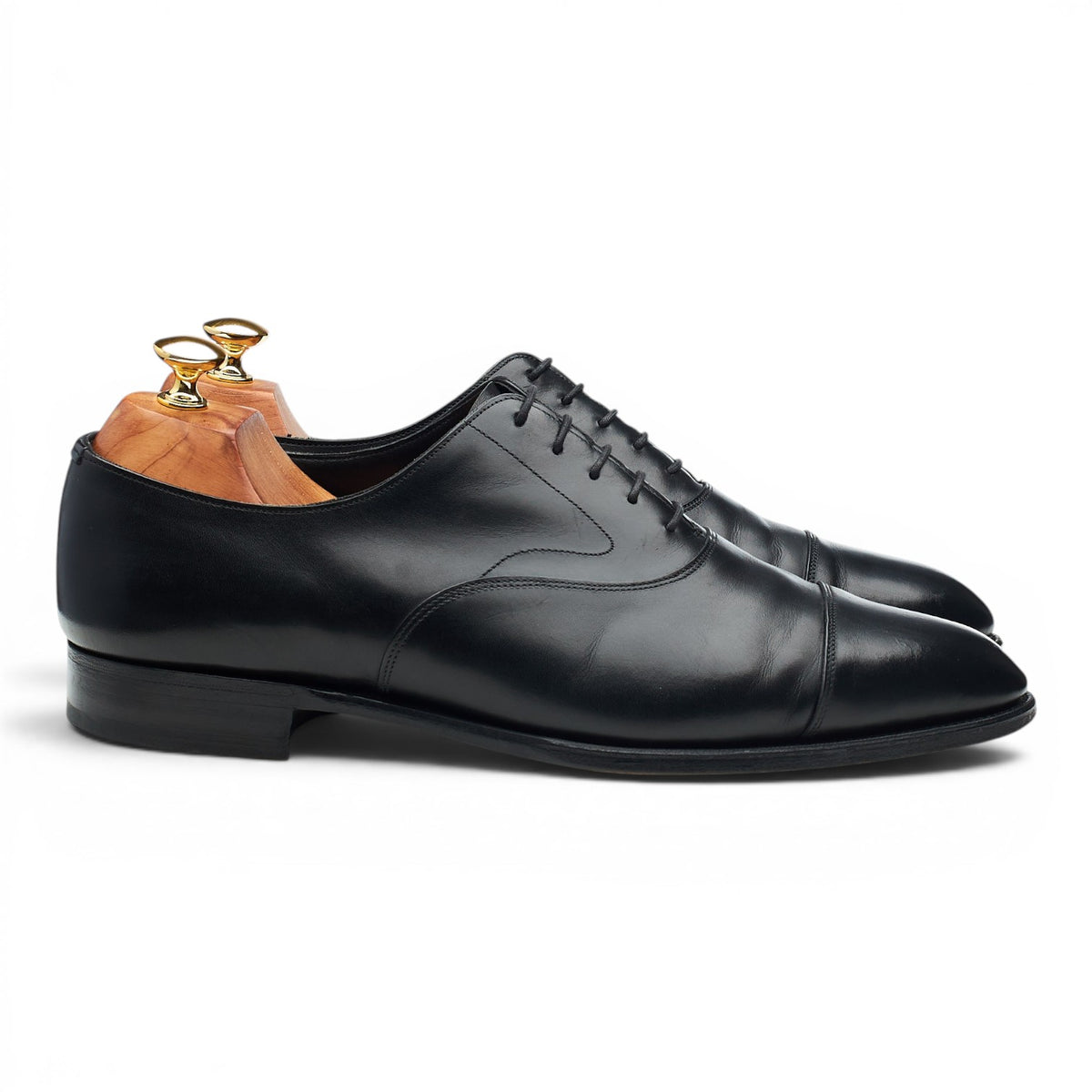 'Chelsea' Black Leather Oxford UK 10 F