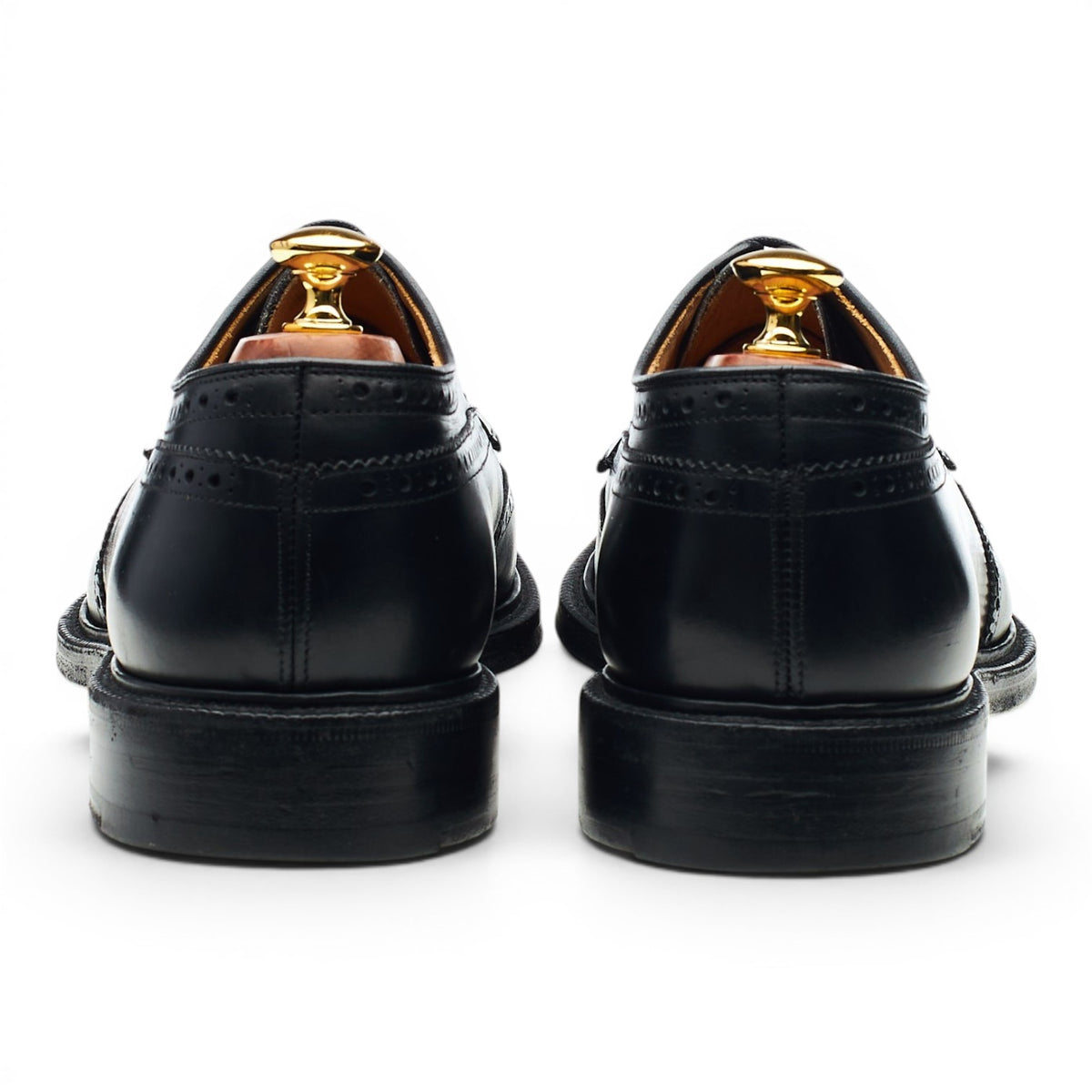 'Brookland' Black Leather Derby Brogues UK 10 F