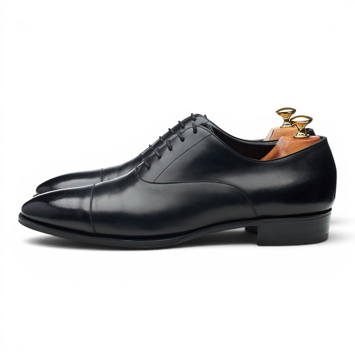 'Oxford' Black Leather Oxford UK 10 E