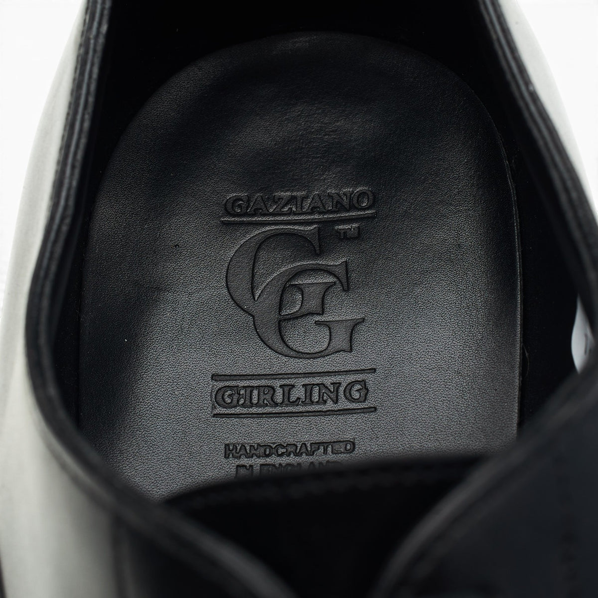 'Oxford' Black Leather Oxford UK 10 E