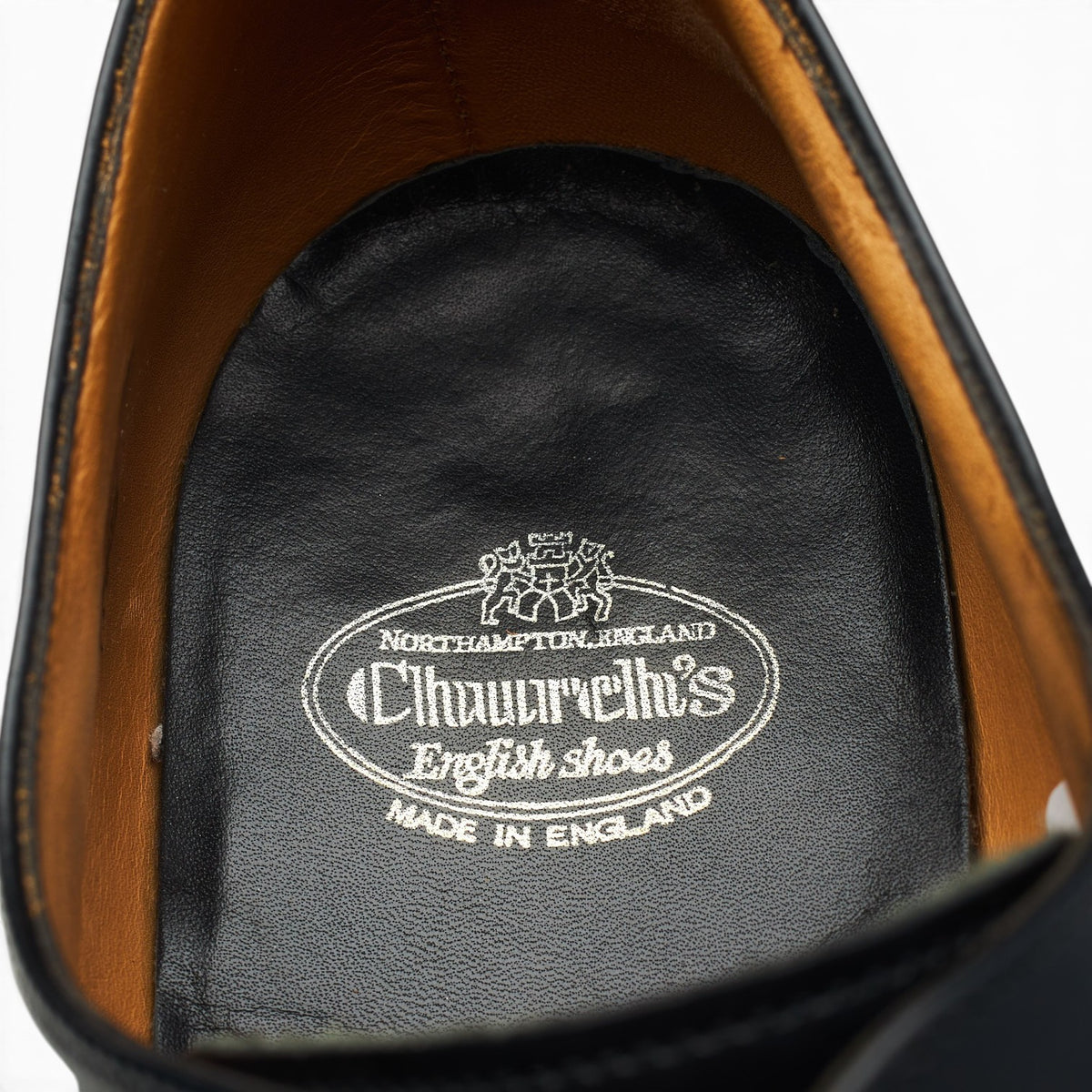 'Paris' Black Leather Derby UK 8.5 F
