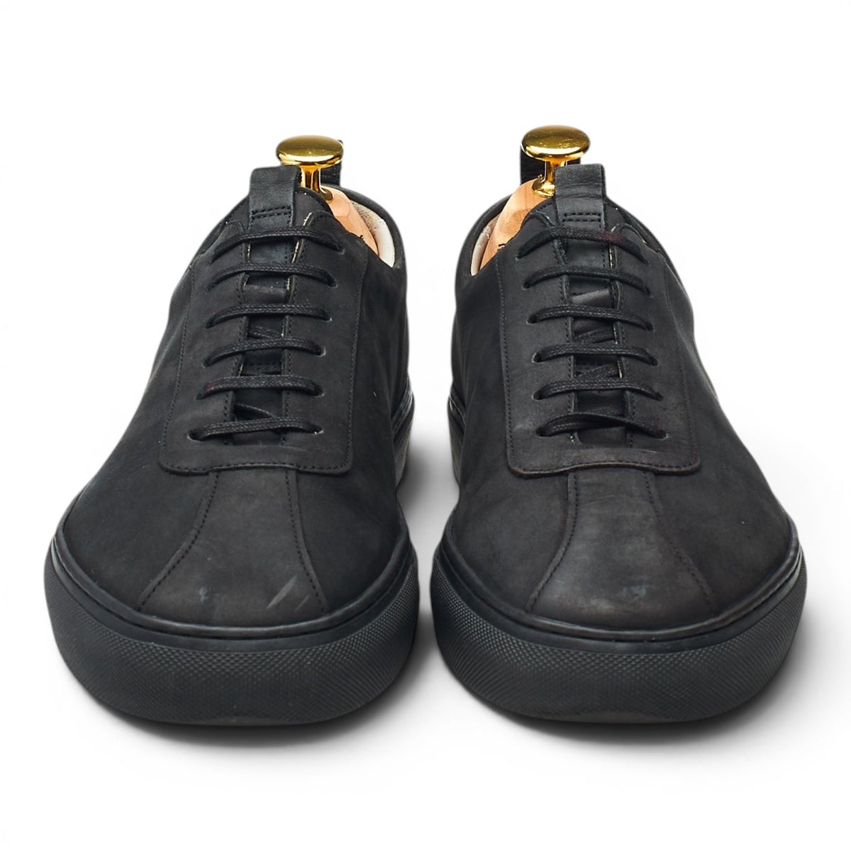 'Sneaker 1' Black Nubuck Sneakers UK 8 G