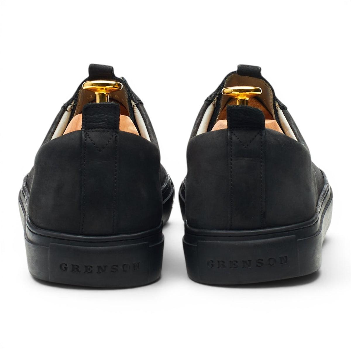 'Sneaker 1' Black Nubuck Sneakers UK 8 G