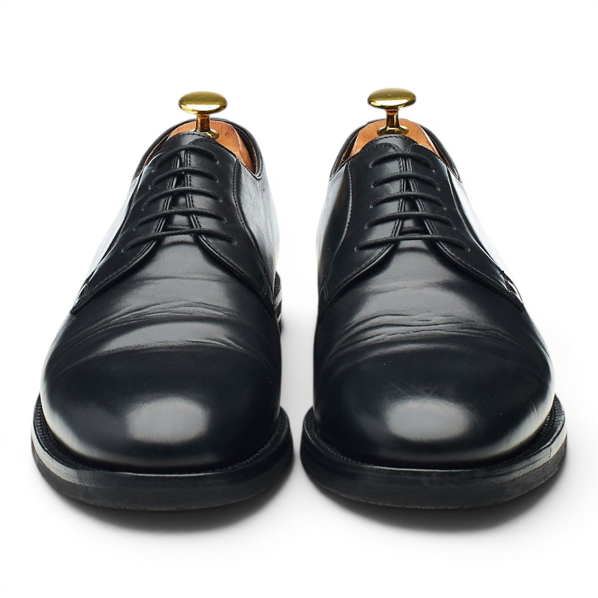 Black Leather Derby UK 8 EU 42