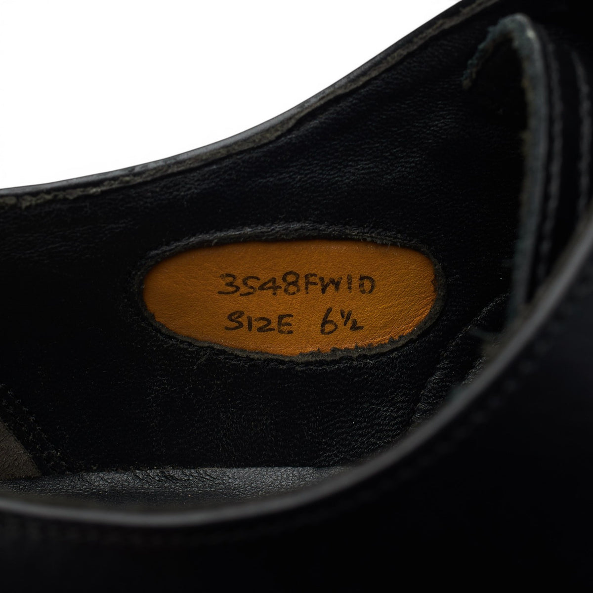 Black Leather Oxford UK 6.5 F